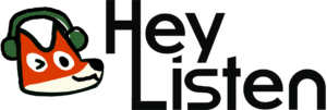 Logo Hey Listen Curso de Inglês